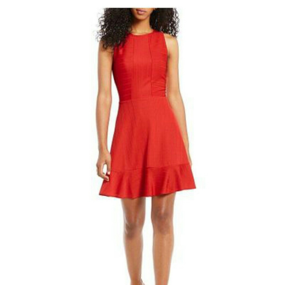 Gianni Bini Gianna  Red Bandage  Sleeveless Dress